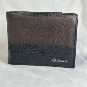Cuadra Wallet Men's Reptile Brown Black Exotic Leather Bifold Wallet